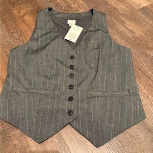 Women's Tailored Suit Vest - A New Day
Charcoal Pinstripe size S